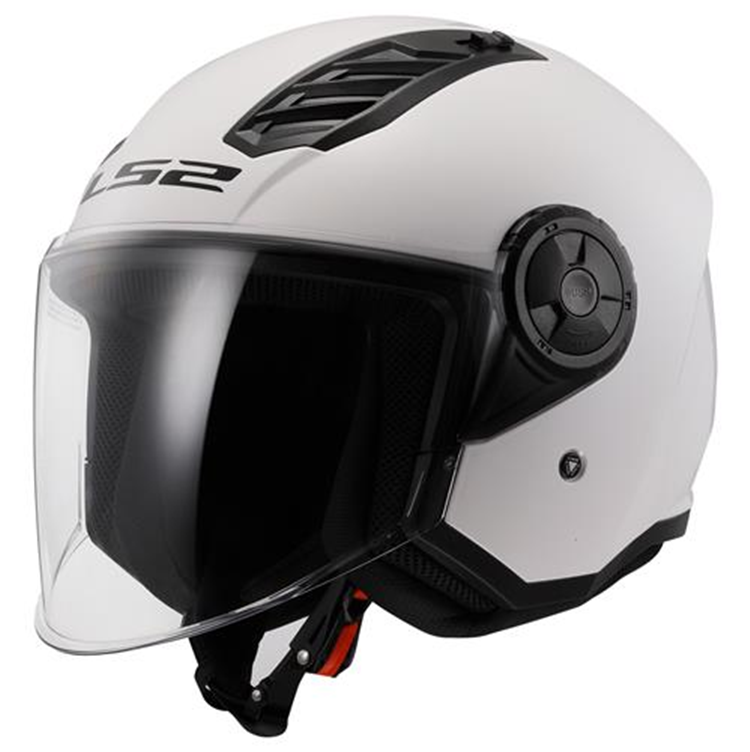 CASCO MOTO LS2 JET OF616 AIRFLOW II SOLID BLANCO M 22-06